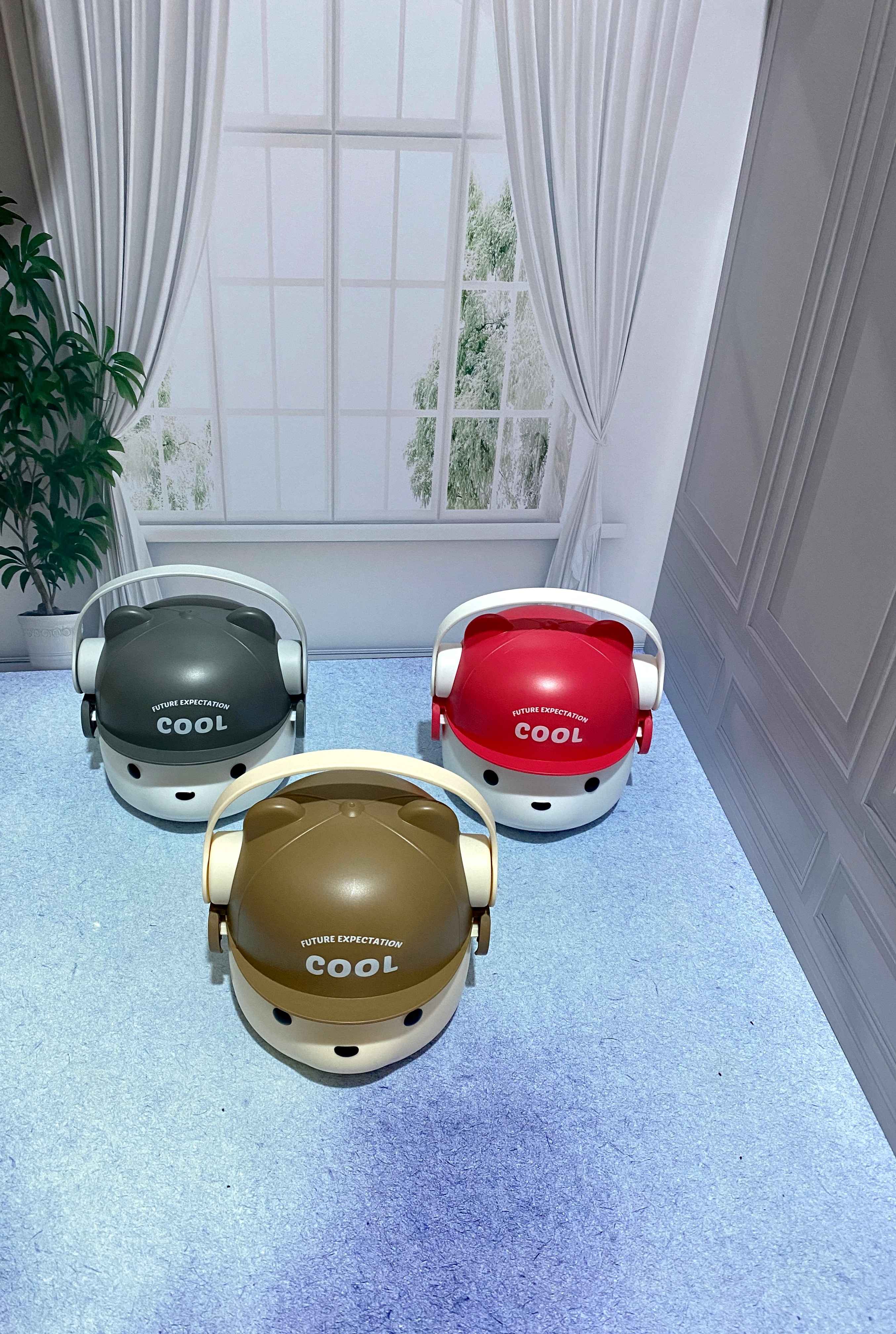 ظرف غذا یک طبقه مدل خرس هدفون دار کد 41076